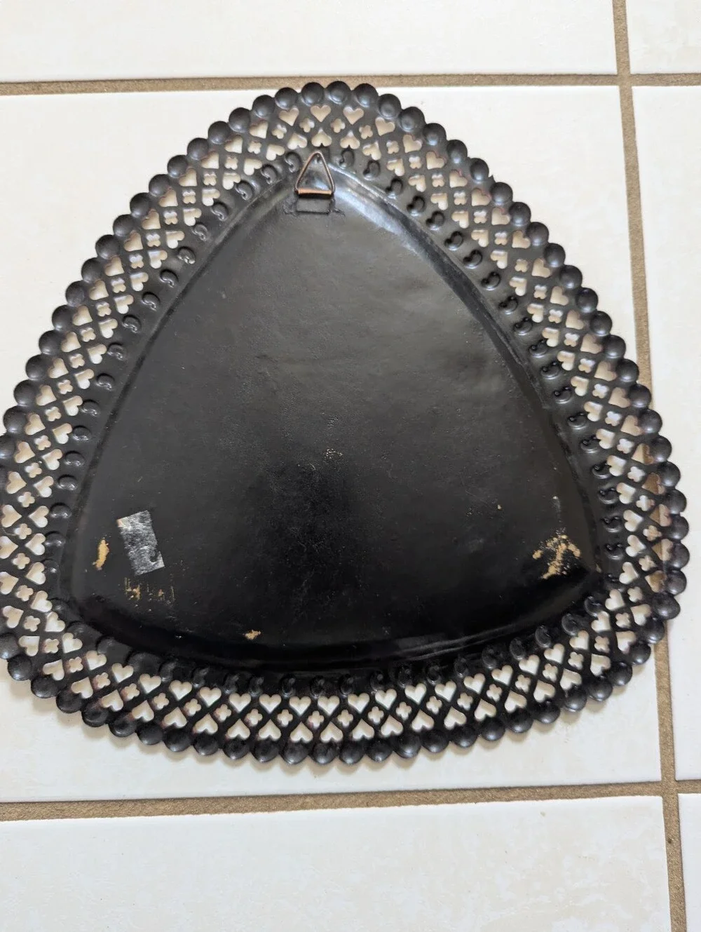 Handcrafted Black & Gold Indian Wall Art Plate - Decorative Home Accent